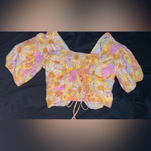 H&M size M flower crop top